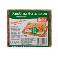 Хлеб Delba из 4-х злаков, 500 гр.